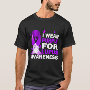 Camiseta Eu Uso Roxo Para Conscientização do Lúpus
