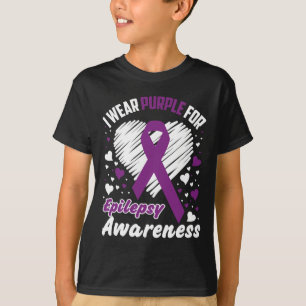 Camiseta Eu Uso Roxo Para Conscientização Sobre Epilepsia