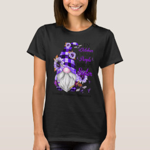 Camiseta Eu Uso Roxo Para Minha Irmã Gnomo Roxo Doméstico