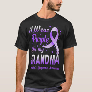 Camiseta Eu Uso Roxo Pela Conscientização do Linfoma de Hod