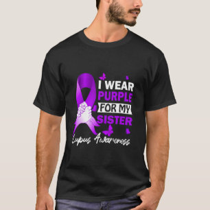 Camiseta Eu Uso Roxo Pela Conscientização do Lúpus da Minha