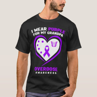 Camiseta Eu Uso Roxo Pelo Meu Avô Conscientização Sobre Ove
