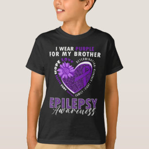 Camiseta Eu Uso Roxo Pelo Meu Irmão Conscientização Sobre E