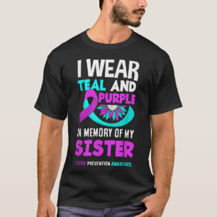 Camiseta Eu Uso Verde e Roxo Para Prevenção do Suicídio da