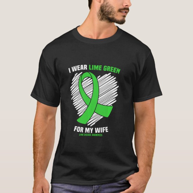 Camiseta Eu Uso Verde Lima Para a Conscientização da Doença (Frente)