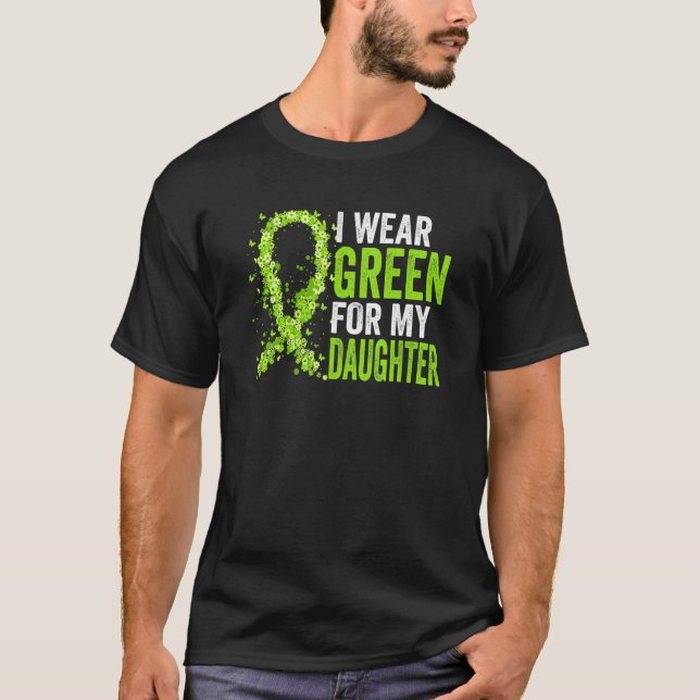 Camiseta Eu Uso Verde Para a Conscientização da Doença Rena (Frente)