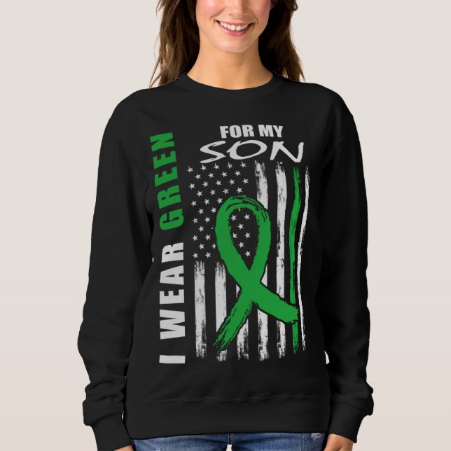 Camiseta Eu Uso Verde Para a Conscientização da Doença Rena (Frente)