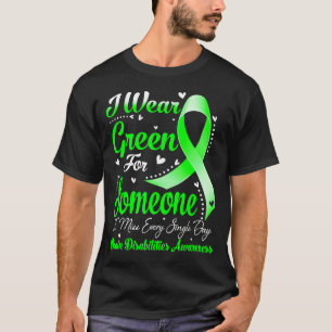 Camiseta Eu Uso Verde Para a Conscientização das Deficiênci