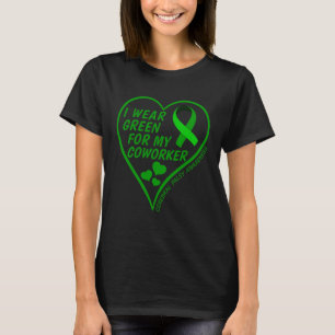 Camiseta Eu Uso Verde Pelo Meu Colega Conscientização da Pa
