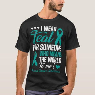 Camiseta Eu Uso Verde Turquesa Por Alguém Que Significa Mun