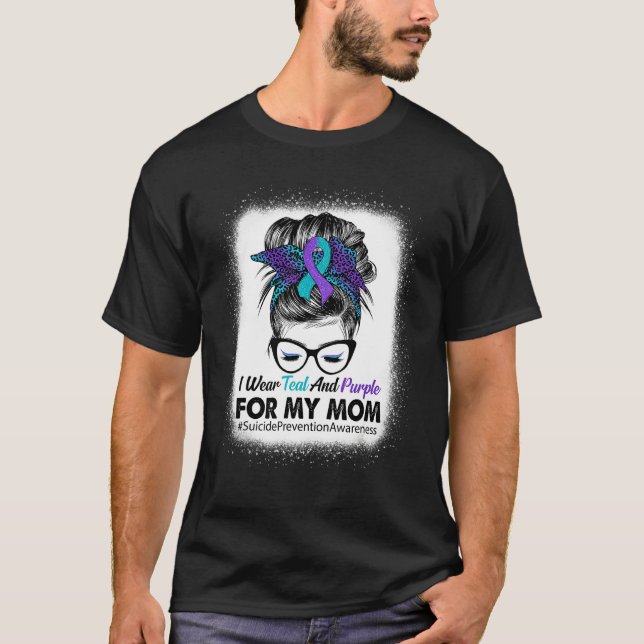 Camiseta Eu Uso Verde Turquesa Roxo Para Conscientização Pr (Frente)