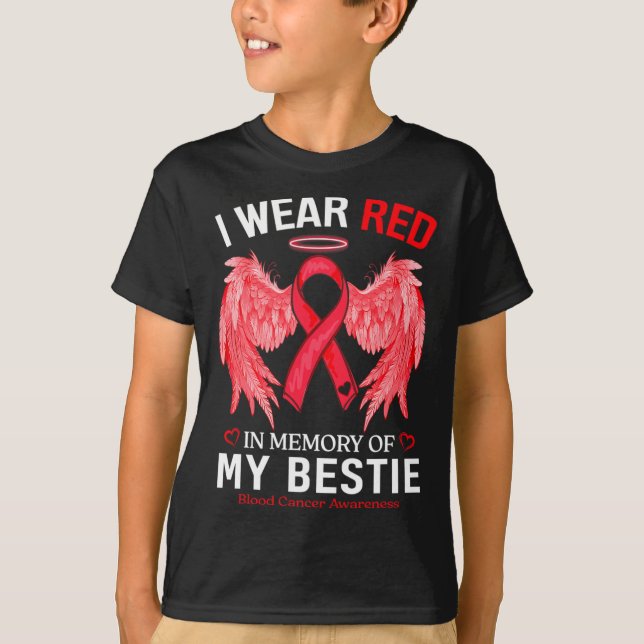Camiseta Eu Uso Vermelho Em Memória Da Conscientização Do C (Frente)