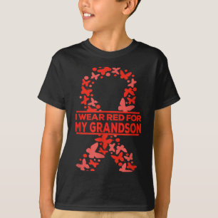 Camiseta Eu Uso Vermelho Para a Conscientização da Doença C