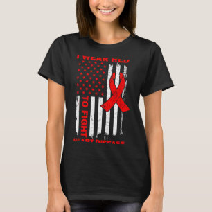 Camiseta Eu Uso Vermelho Para Combater a Consciência da Doe