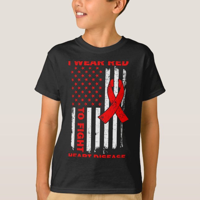 Camiseta Eu Uso Vermelho Para Combater a Consciência da Doe (Frente)