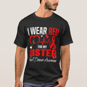 Camiseta Eu Uso Vermelho Para Minha Irmã Conscientização So