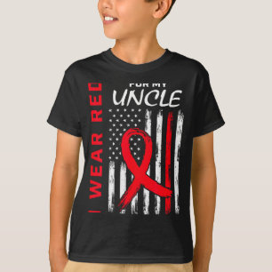 Camiseta Eu Uso Vermelho Pelo Dia de Conscientização da Doe
