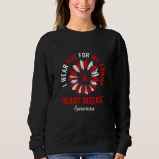 Camiseta Eu Uso Vermelho Pelo Meu Amigo Conscientização sob