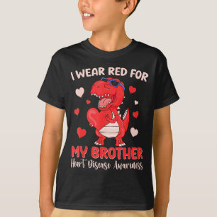 Camiseta Eu Uso Vermelho Pelo Meu Irmão Conscientização sob
