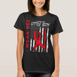 Camiseta Eu Uso Vermelho Pelo Meu Menino Campanha de Consci