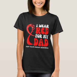 Camiseta Eu Uso Vermelho Pelo Meu Pai Conscientização da Do