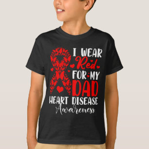 Camiseta Eu Uso Vermelho Pelo Meu Pai Conscientização sobre