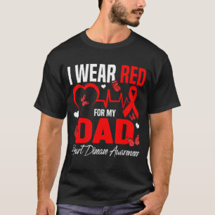 Camiseta Eu Uso Vermelho Pelo Meu Pai Conscientização sobre