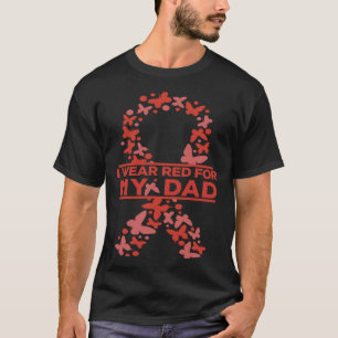 Camiseta Eu Uso Vermelho Pelo Meu Pai Conscientização sobre