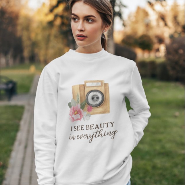 Camiseta Eu Vejo Beleza Em Tudo O Que Fotógrafo Suou (Criador carregado)