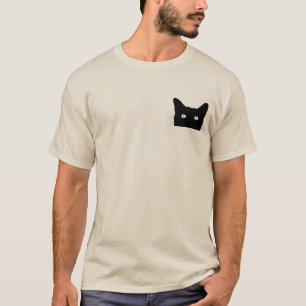 Camiseta Eu vejo Cat Click para selecionar seu fundo de cor