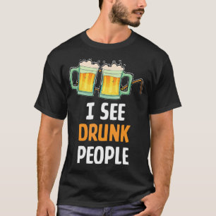 Camiseta Eu Vejo O Humor De Cerveja Do Pessoas Do Bebado Pa