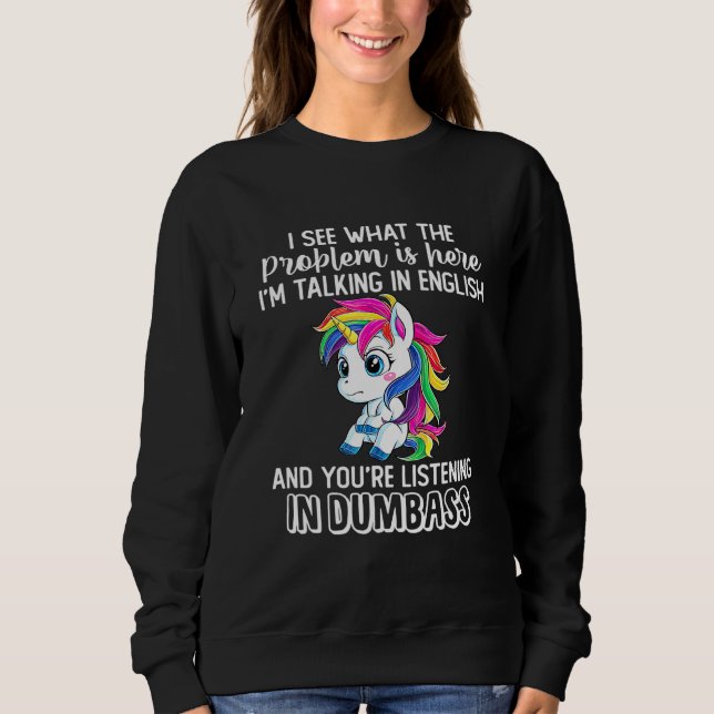 Camiseta Eu Vejo O Problema Aqui Estou Falando Em Engli (Frente)