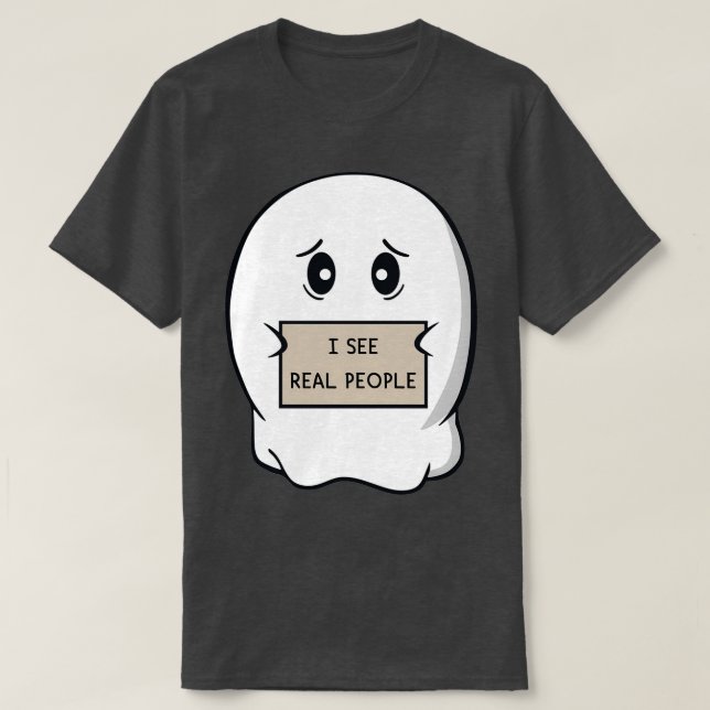 Camiseta Eu vejo Pessoas reais (Frente do Design)