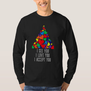 Camiseta Eu Vejo Que Te Amo Eu Te Aceito - Lgbtq Ally Gay