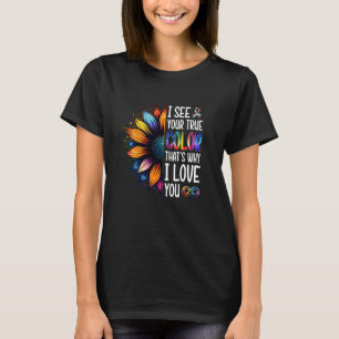 Camiseta Eu Vejo Suas Verdadeiras Cores Autismo Consciência
