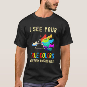 Camiseta Eu Vejo Suas Verdadeiras Cores Autismo Conscientiz