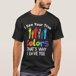 Camiseta Eu Vejo Suas Verdadeiras Cores Autistas T Awarnes