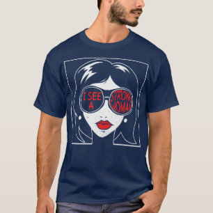 Camiseta Eu Vejo Uma Mulher Forte Feminista Mulher Feminist