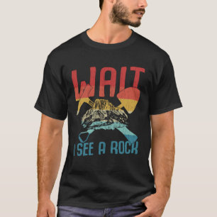 Camiseta Eu Vejo Uma Rocha Geologia Geólogo Coletor de Roc