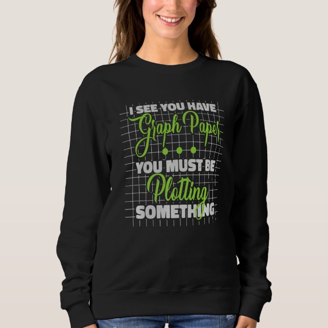 Camiseta Eu Vejo Você Habitando Graph Paper Math Teacher Ma (Frente)