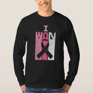 Camiseta Eu Venci Guerreiro Consciente do Câncer de Mama So