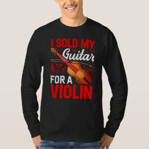 Camiseta Eu Vendi Meu Violão Para Jogador De Música Violini