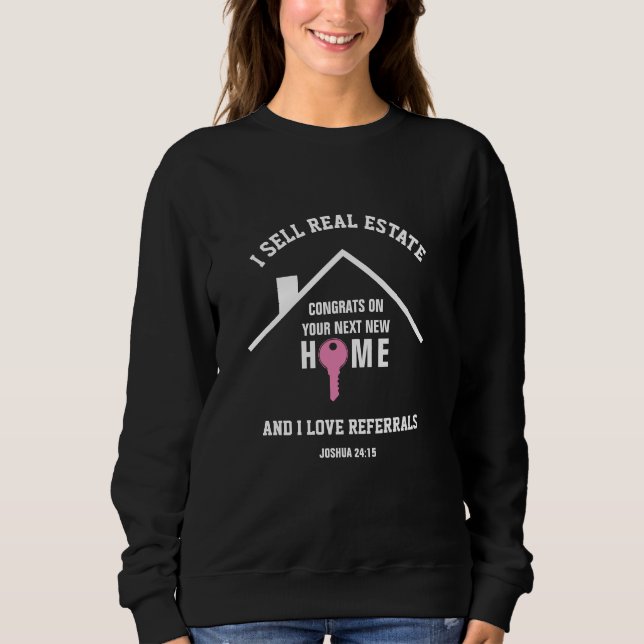 Camiseta EU VENDO REAL ESTATE Na moda Realtor (Frente)