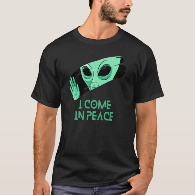Camiseta Eu venho em paz (Frente)