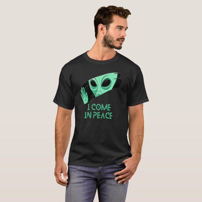 Camiseta Eu venho em paz (Frente Completa)
