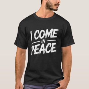Camiseta Eu Venho Em Paz Estou Em Paz Casal Engraçado Combi