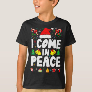 Camiseta Eu Venho Em Paz Estou Em Paz Casal Engraçado Corre