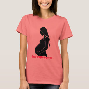 Camiseta Eu ver pessoas grávidas