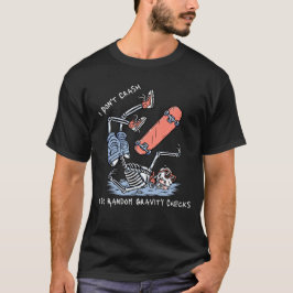 Camiseta Eu Verifico Gravidade Aleatória Dizendo Piloto Eng
