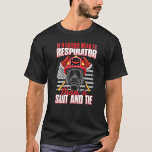 Camiseta Eu Vestiria Um Respirador Wildland Bombeiro.